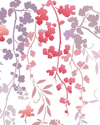 Flower Silhouettes Theme Pack Stencil