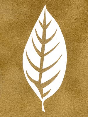 Buckthorn Leaf Stencil