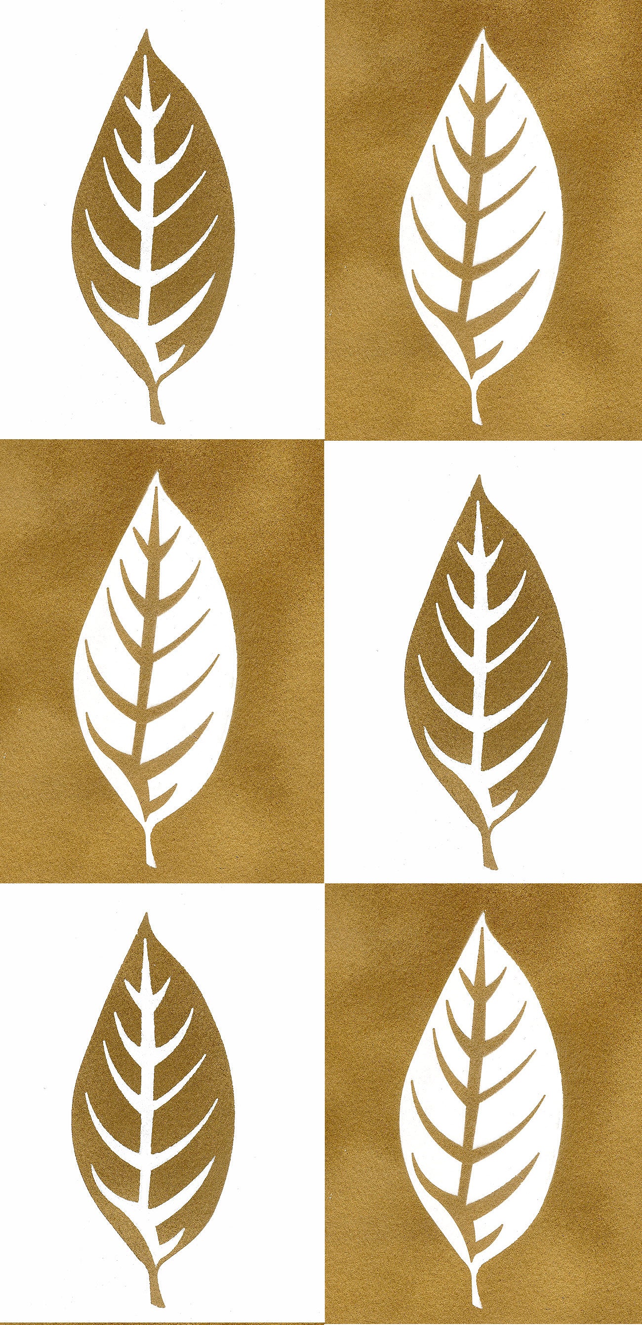 Buckthorn Leaf Stencil