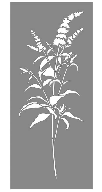 Buddleia Stem Stencil