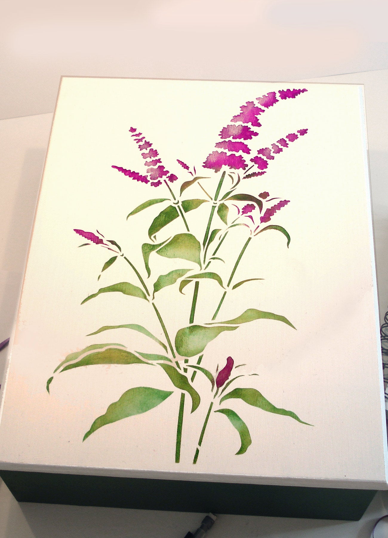 Buddleia Stem Stencil