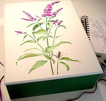 Buddleia Stem Stencil