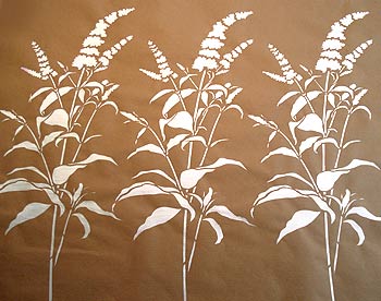 Buddleia Stem Stencil