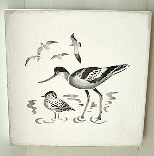 Coastal Birds Stencil 1