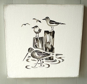 Coastal Birds Stencil 2