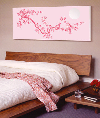 Cherry Blossom and Moon Stencil