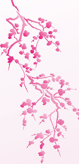 Cherry Blossom Silhouette Stencil 2