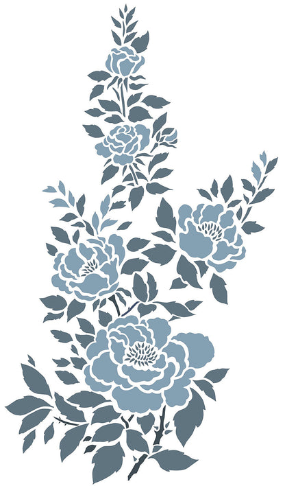 China Rose Theme Pack Stencil