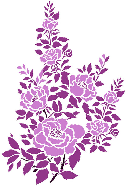 China Rose Theme Pack Stencil