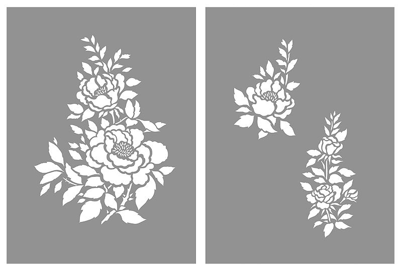 China Rose Theme Pack Stencil