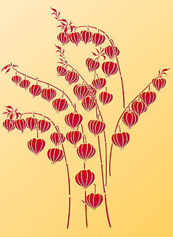 Chinese Lantern Stencil