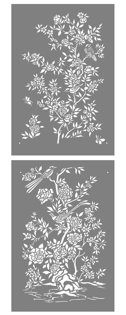 Chinoiserie Stencil 1 and 2