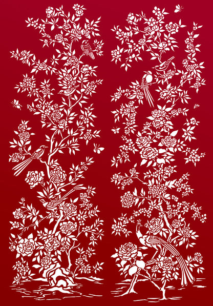 Chinoiserie Stencil 1 and 2