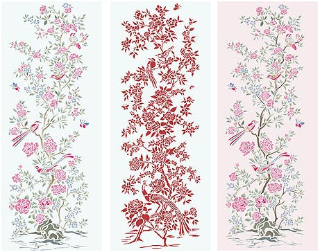 Chinoiserie Stencil 1 and 2