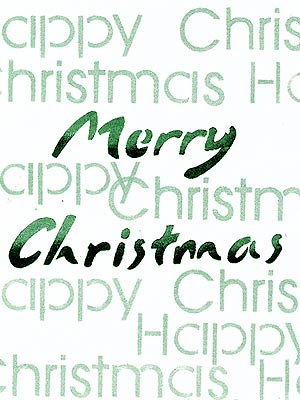 Christmas Calligraphy Stencil