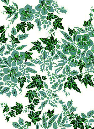 Hellebore and Ivy Repeat Stencil