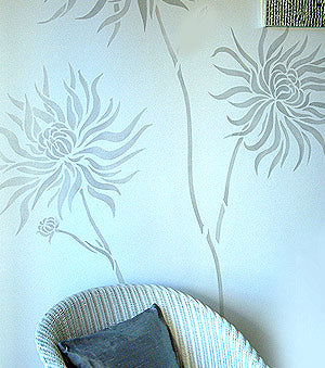 Chrysanthemum Flower Stencil 2