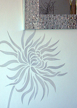 Chrysanthemum Flower Stencil 1