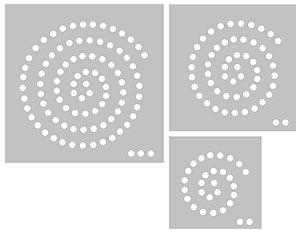 Dotty Spirals Theme Pack Stencil