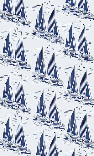 Toile Sail Boats Stencil