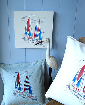 Toile Sail Boats Stencil