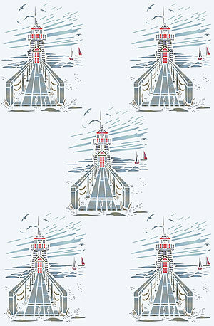 Toile Lighthouse Stencil