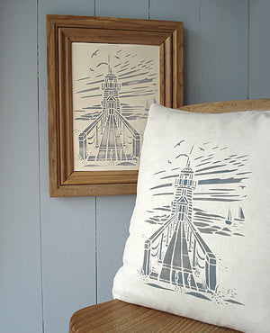 Toile Lighthouse Stencil