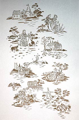 Countryside Toile Stencil