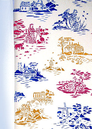 Toile Courting Couple Stencil