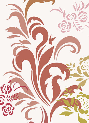 Damask Acanthus Swirls Stencil