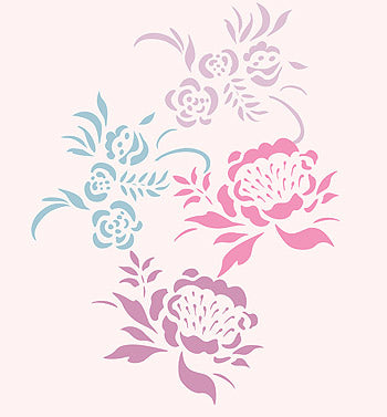 Damask Acanthus Swirls Stencil