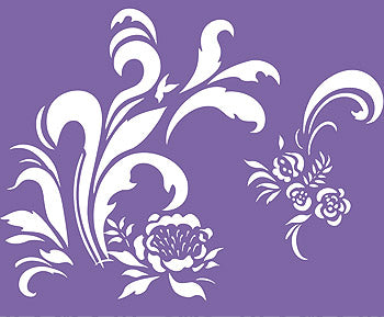 Damask Acanthus Swirls Stencil