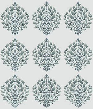 Damask Coeur de Lys Stencil