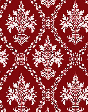 Damask Coeur de Lys Stencil