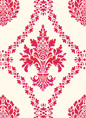 Damask Latticework Stencil