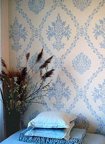 Damask Latticework Stencil