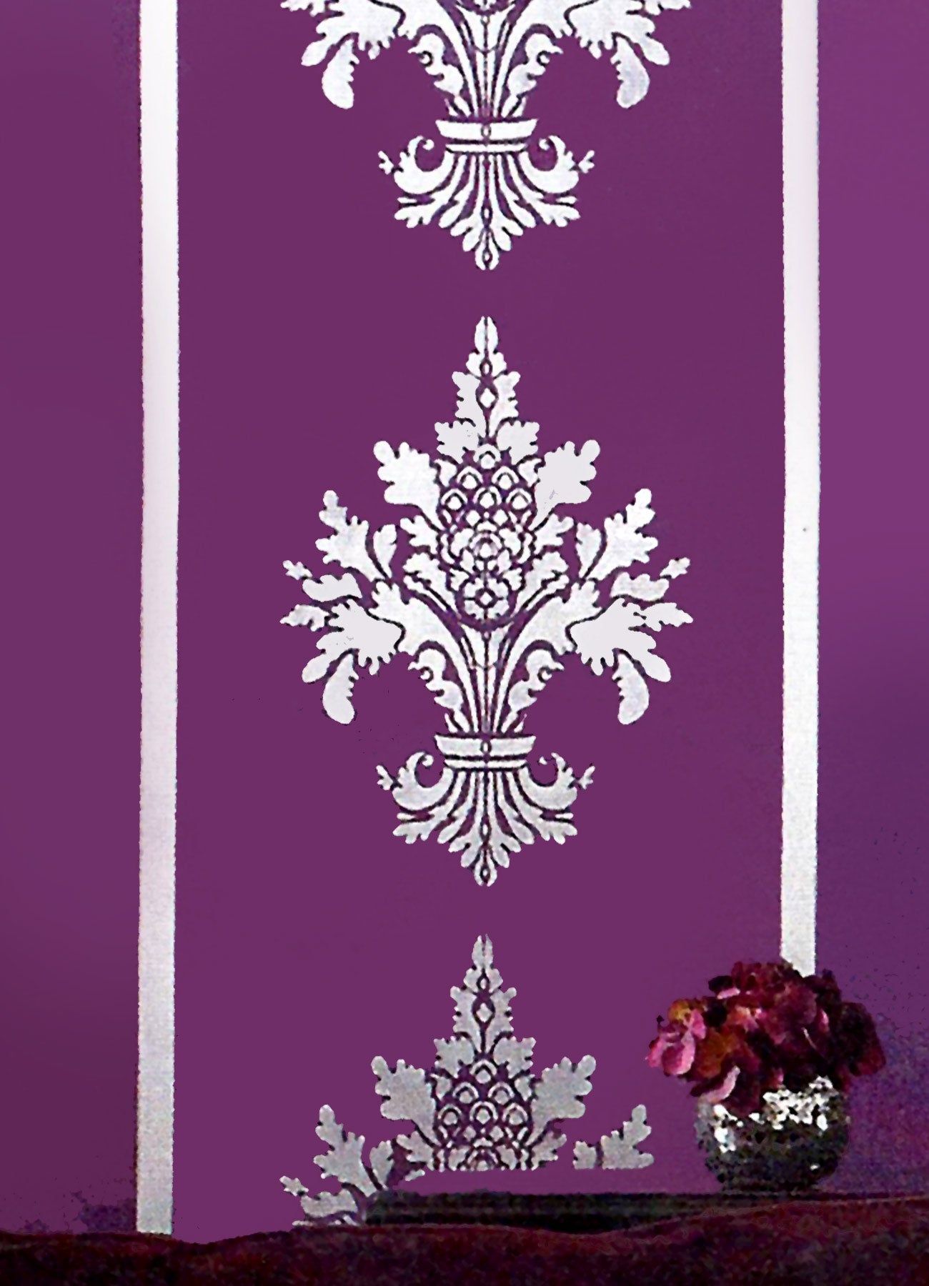 Damask Fleur de Lys Stencil