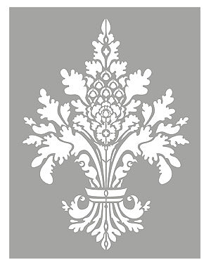 Damask Fleur de Lys Stencil