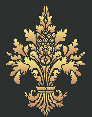 Damask Fleur de Lys Stencil