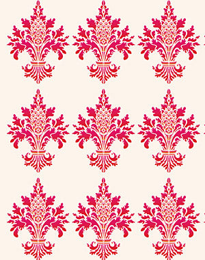 Damask Fleur de Lys Stencil