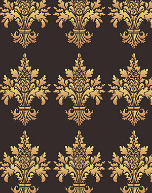 Damask Fleur de Lys Stencil