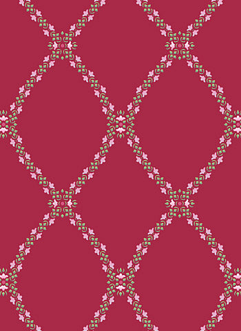 Damask Latticework Stencil