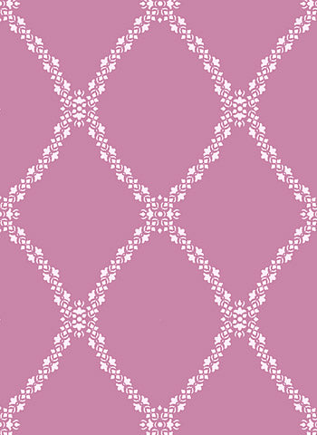 Damask Latticework Stencil