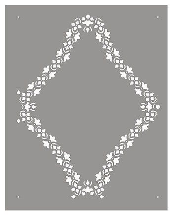 Damask Latticework Stencil