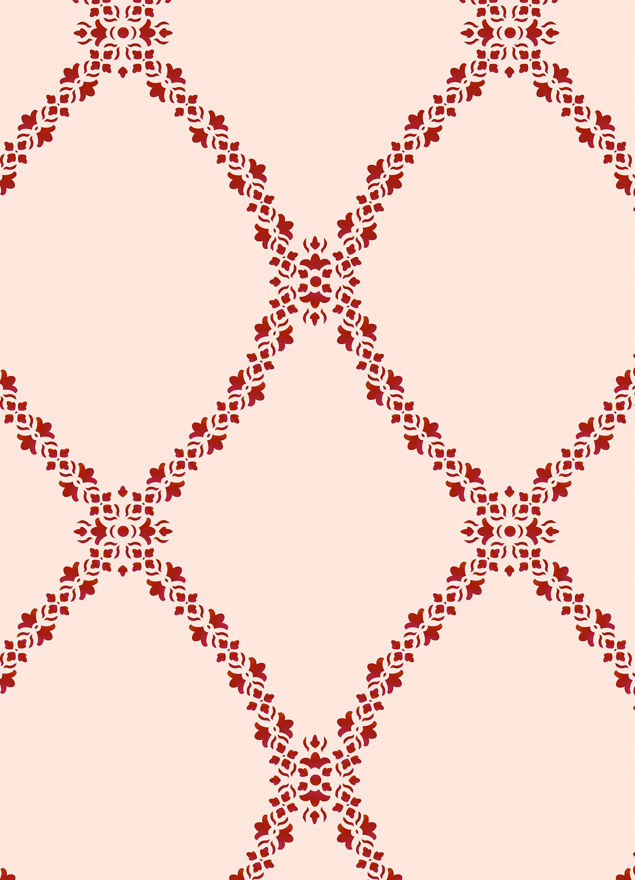 Damask Latticework Stencil