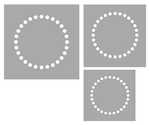 Dotty Circles Stencil