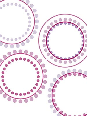 Dotty Circles Stencil