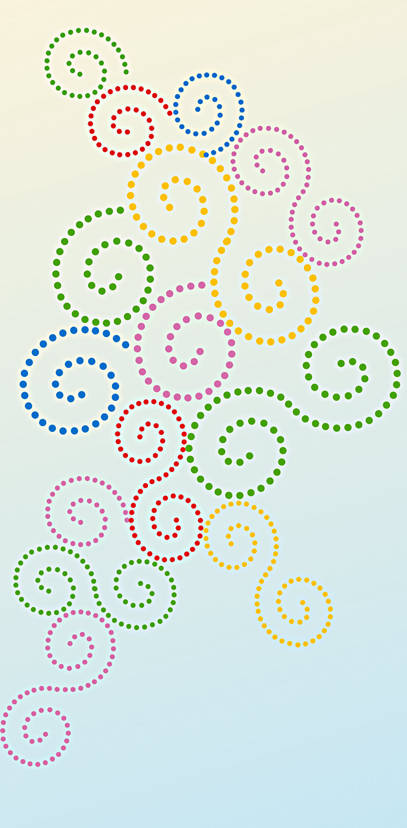 Dotty Swirls Stencil