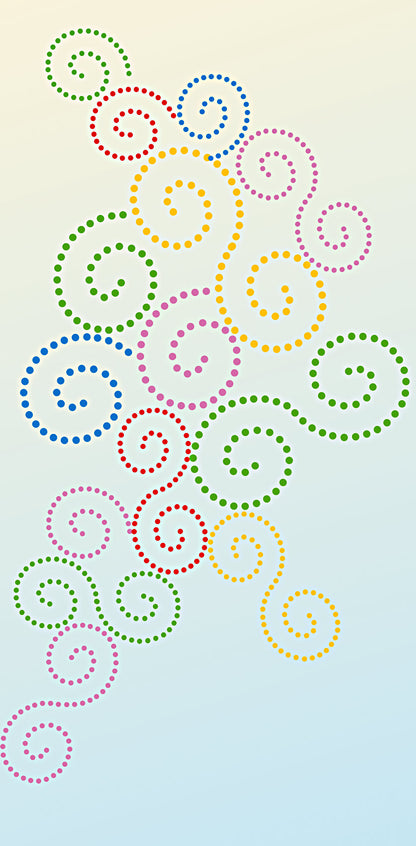 Dotty Swirls Stencil