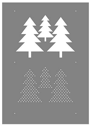 Dotty Trees Stencil